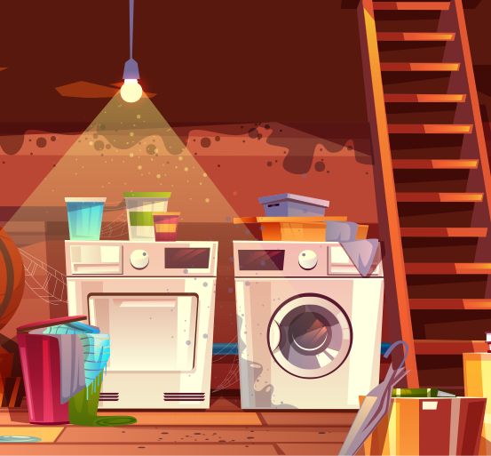 Poor ventilation contributing to mold growth conditions